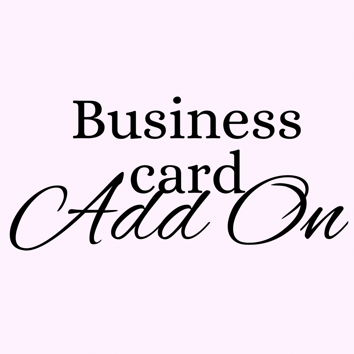Business card add on