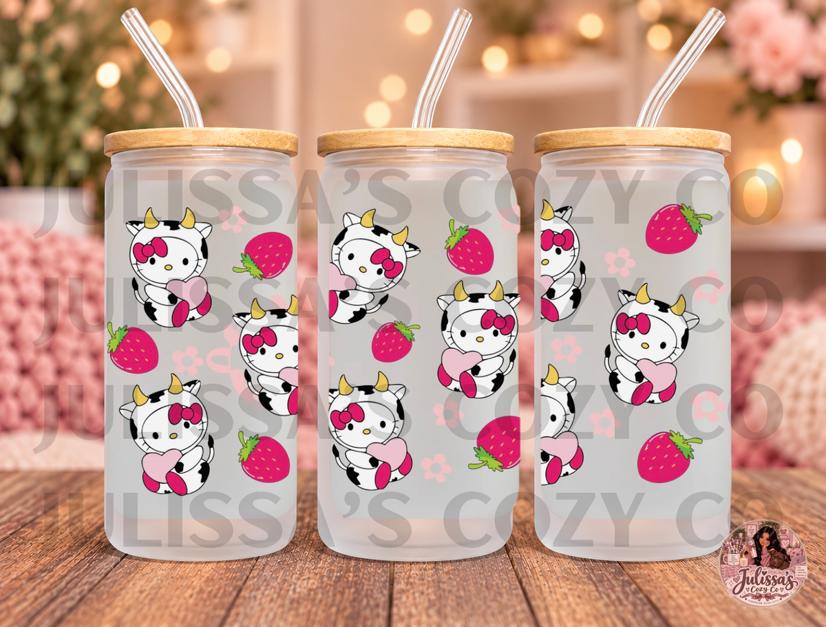 hk strawberry cow wrap