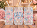 mama blue bow wrap