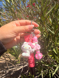 Large elf lip balm keychain w/character